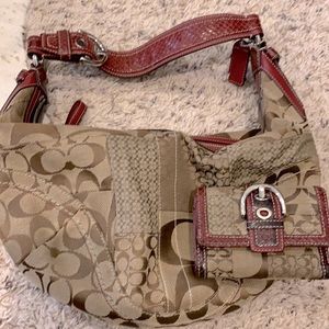 Vintage Coach Bag with Wallet